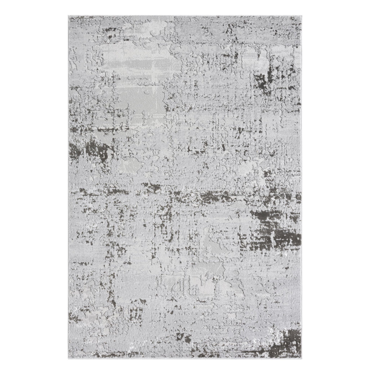 Amber 181 Silver Abstract, Geometric Rug