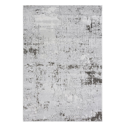 Amber 181 Silver Abstract, Geometric Rug