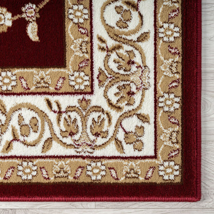 Estate 512 Red Traditional, Classic Hallway Runner