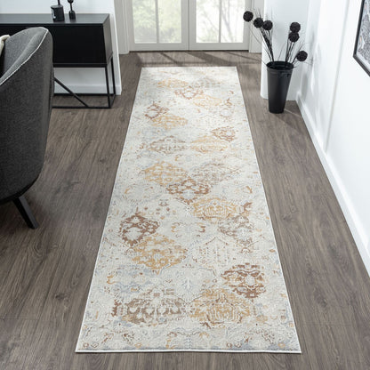 Easton 461 Multi Abstract, Transitional Hallway Runner