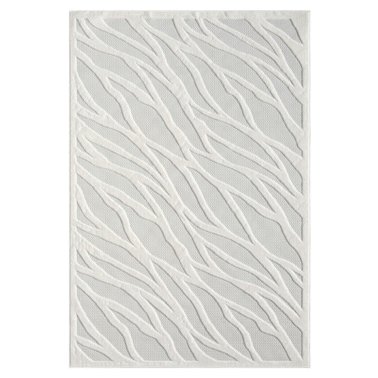 Calm 415 Ivory Geometric Rug
