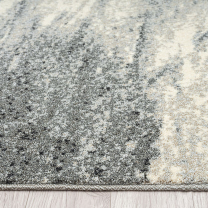 Astor 483 Ash Abstract Hallway Runner