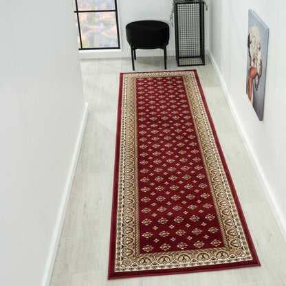 Royal 525 Red Traditional, Classic Hallway Runner