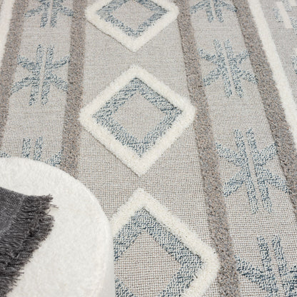 Cottage 546 Slate Geometric Rug