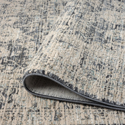 Aubrey 6739 Charcoal Abstract, Traditional Hallway Runner