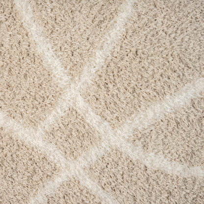 Plushy 382 Fawn Shaggy Rug