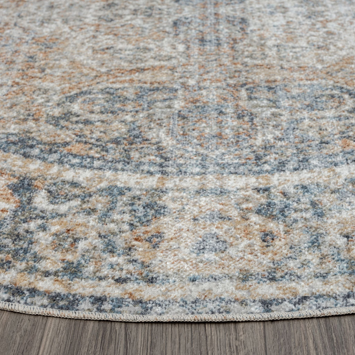 Easy 364 Coral Transitional Round Rug