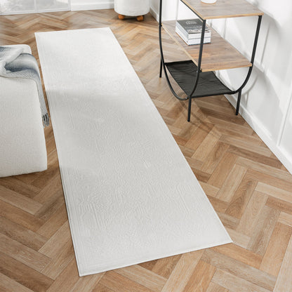 Fable 471 Ivory Abstract, Modern Hallway Runner