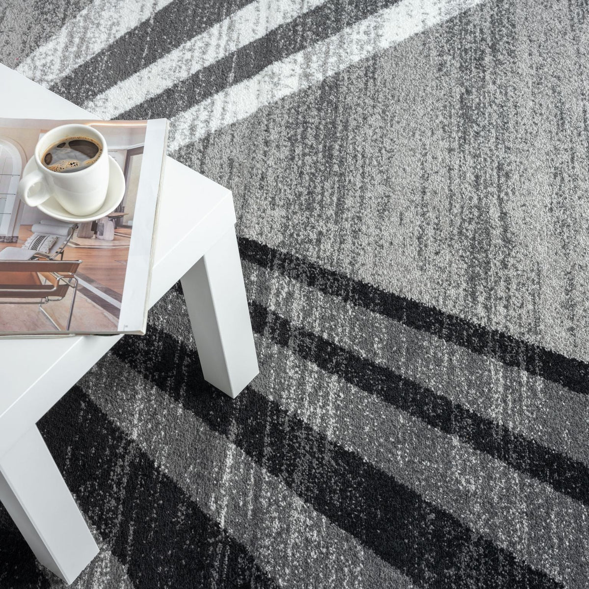 Adore 2317 Grey Abstract Rug