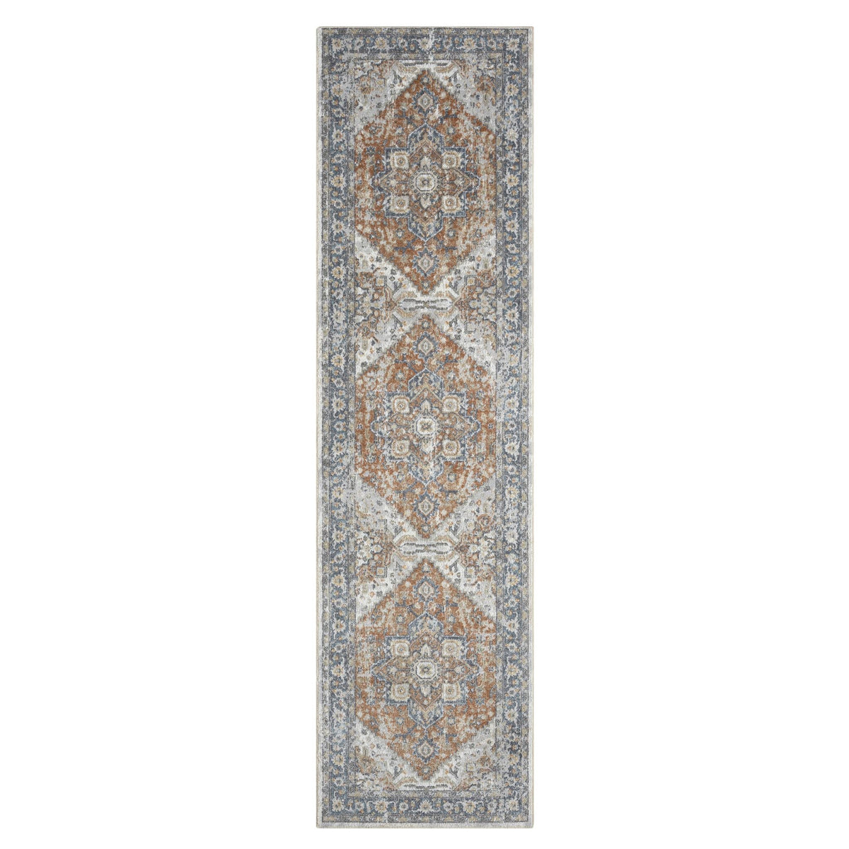 Easy 370 Aqua Transitional Hallway Runner