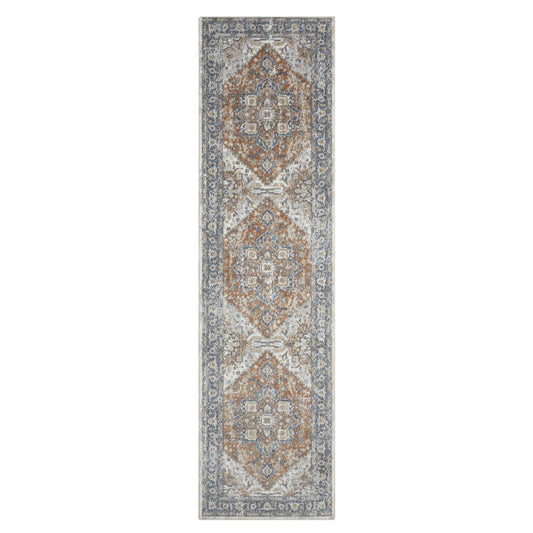 Easy 370 Aqua Transitional Hallway Runner