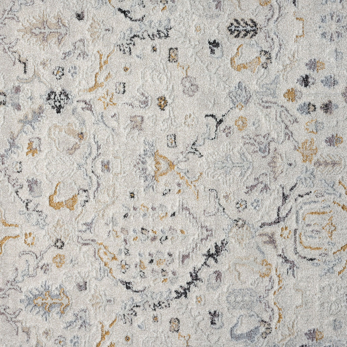 Easton 462 Silver Abstract, Transitional Hallway Runner