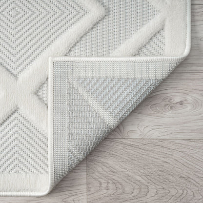 Calm 417 Pearl Geometric Rug