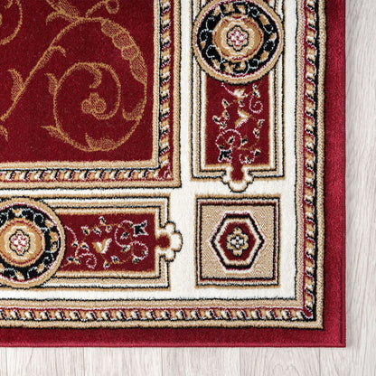 Estate 511 Red Traditional, Classic Hallway Runner