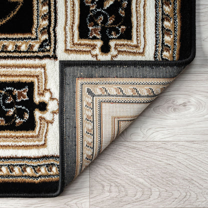 Estate 511 Black Traditional, Classic Rug