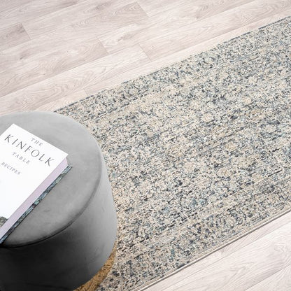 Aubrey 6740 Sand Abstract, Traditional Hallway Runner