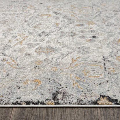 Easton 462 Silver Abstract, Transitional Rug