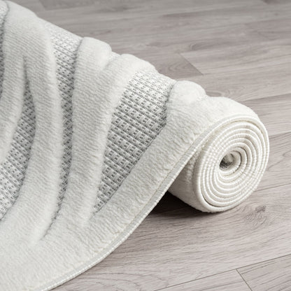 Calm 415 Ivory Geometric Rug