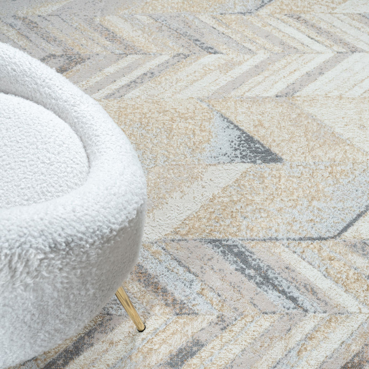 Amber 188 Stone Abstract, Geometric Rug