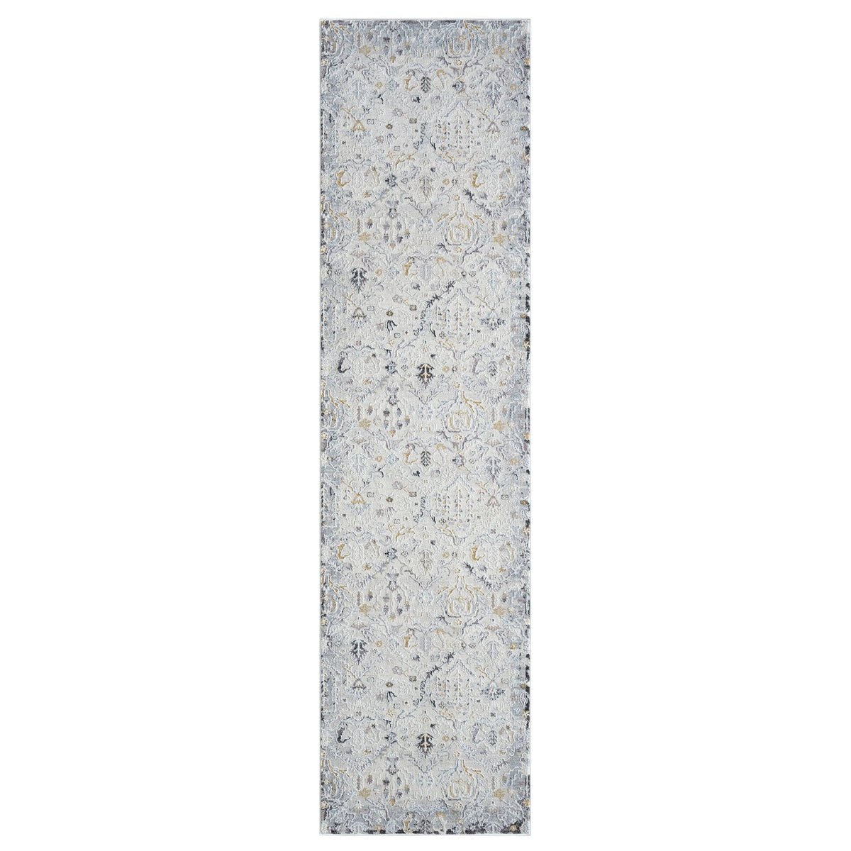 Easton 462 Silver Abstract, Transitional Hallway Runner