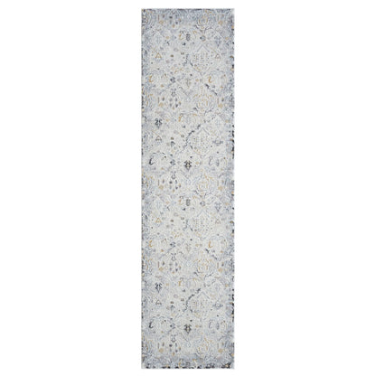Easton 462 Silver Abstract, Transitional Hallway Runner