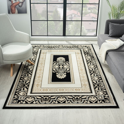 Royal 523 Black Traditional, Classic Rug