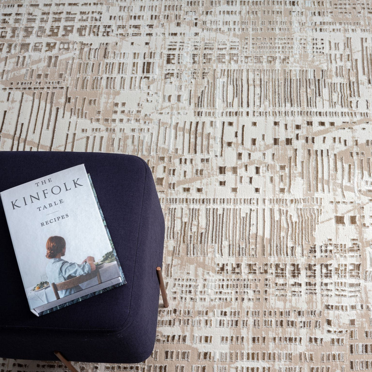 Fable 473 Taupe Abstract, Modern Rug