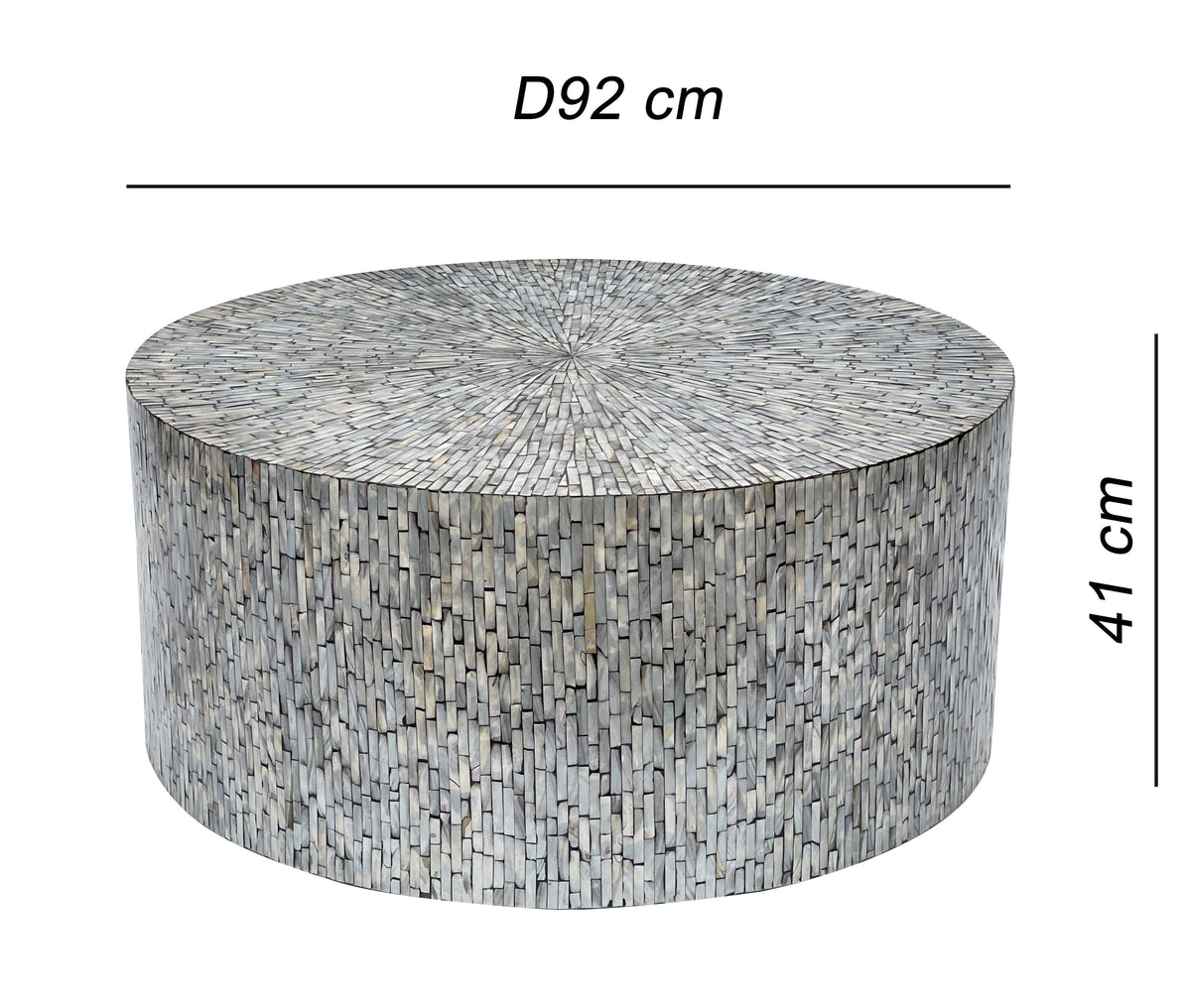 Phaedra Mother of Pearl Square Coffee Table 92cm