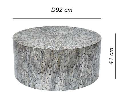 Phaedra Mother of Pearl Square Coffee Table 92cm