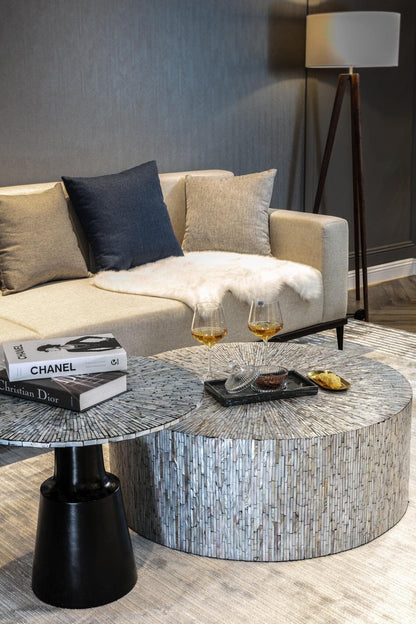 Phaedra Mother of Pearl Square Coffee Table 92cm