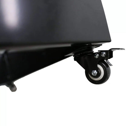 Black Metal Planter Medium + Wheels - Image 3