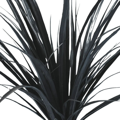 Premium Black Potted Artificial Long Grass (Yucca Grass) 75cm UV Resistant