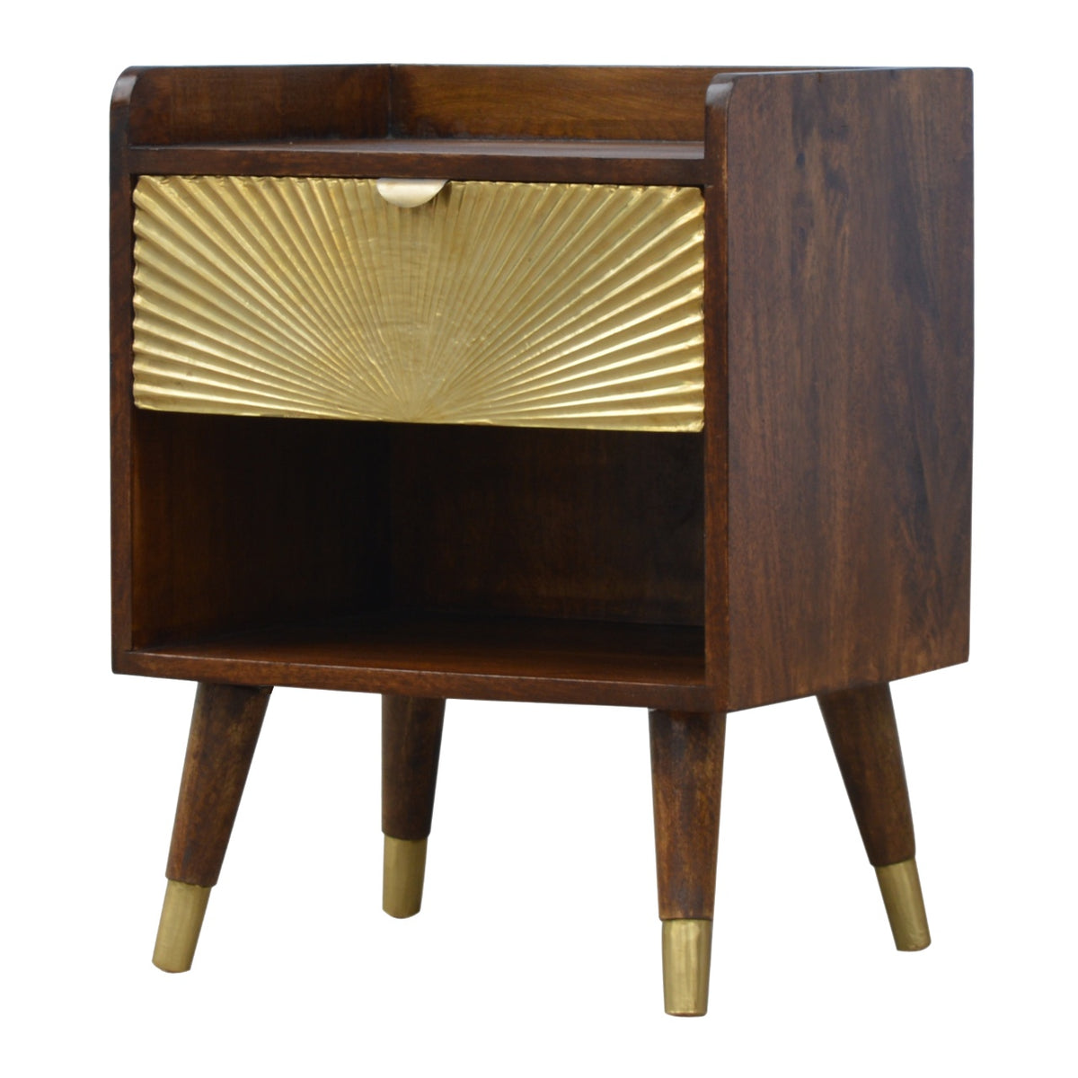Manila Gold Chestnut Bedside 58cm