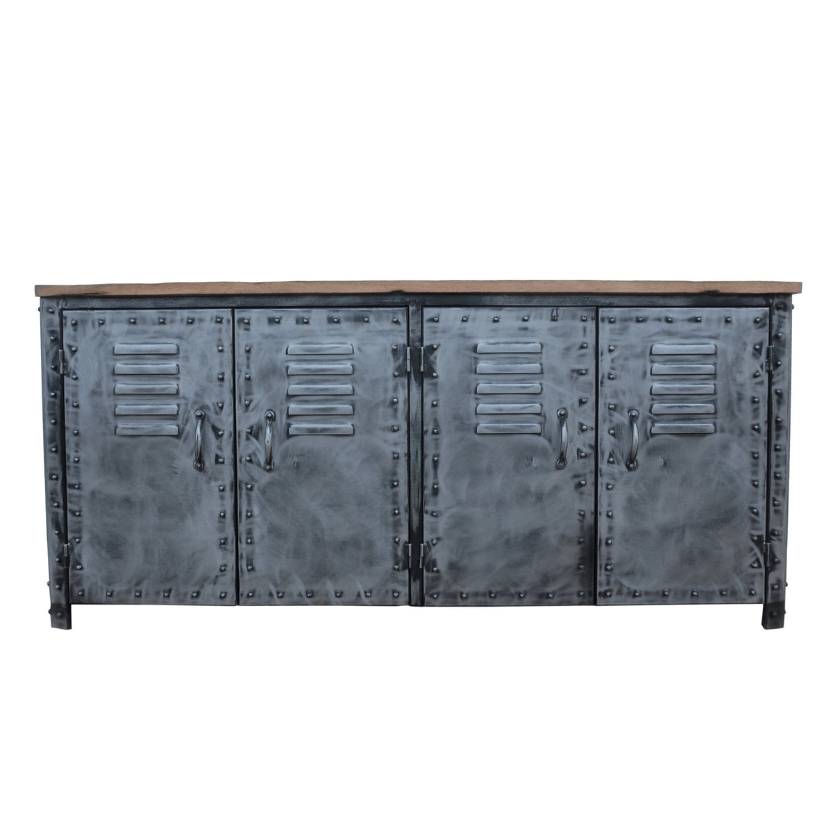 Rafferty Railway Sleeper Wood Iron Sideboard 153cm