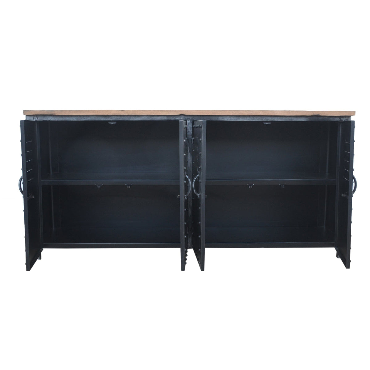 Rafferty Railway Sleeper Wood Iron Sideboard 153cm