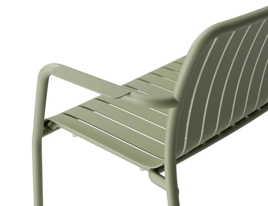Roku Garden Bench 125cm - Outdoor - Eucalyptus Green