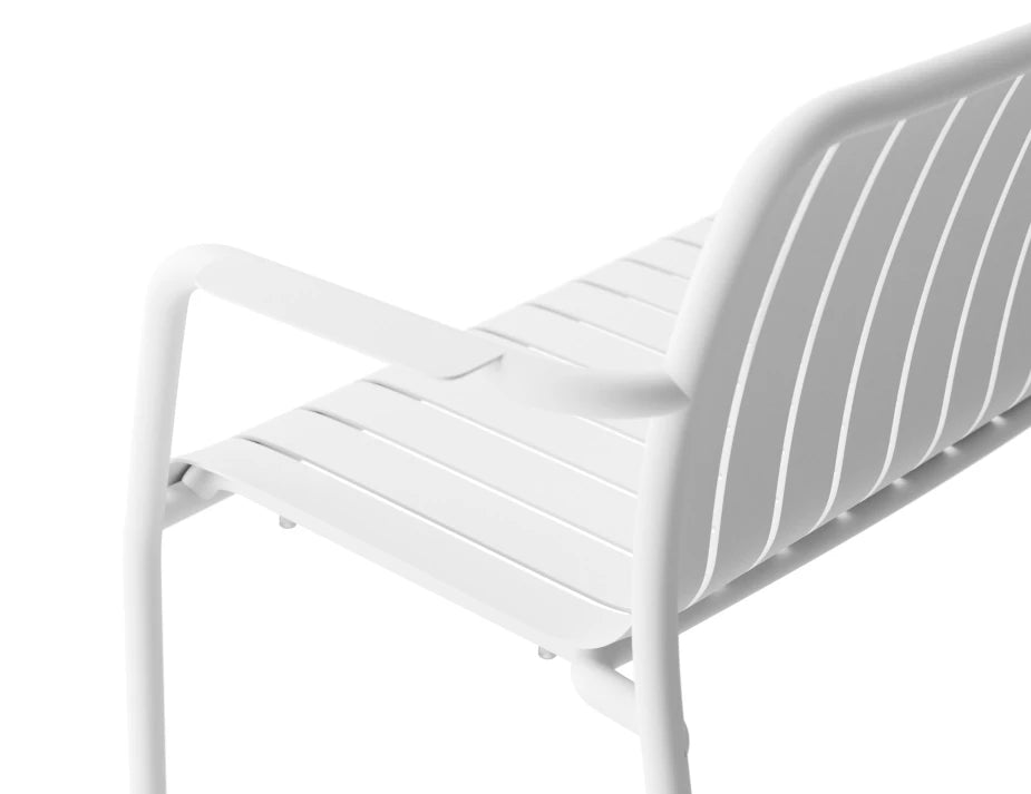 Roku Garden Bench 125cm - Outdoor - White