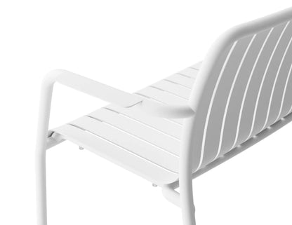 Roku Garden Bench 125cm - Outdoor - White
