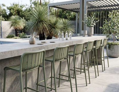 Roku Bar Stool - Outdoor - Eucalyptus Green