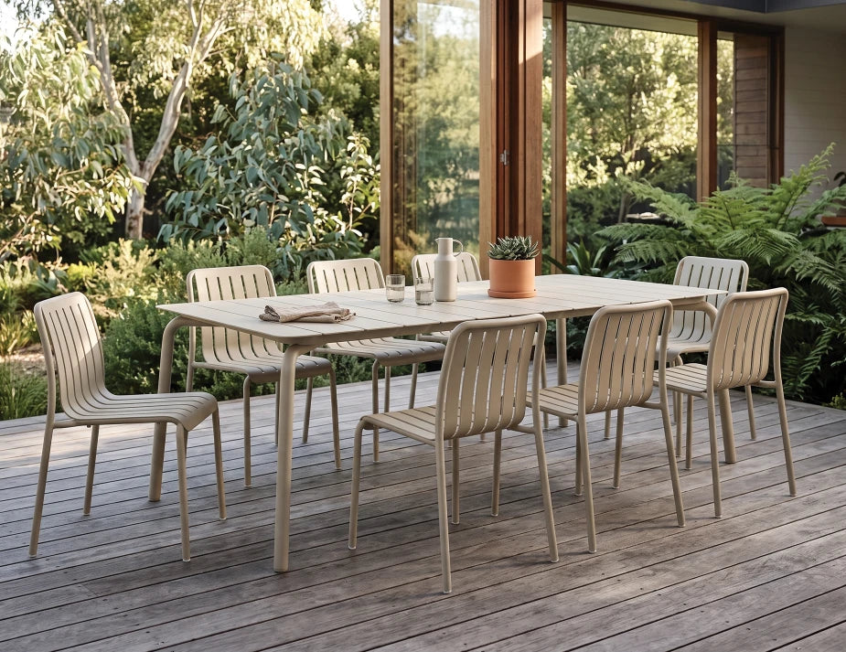 Roku Dining Table 220cm - Outdoor - Latte