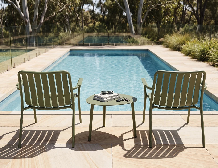 Roku Lounge Chair - Outdoor - Eucalyptus Green