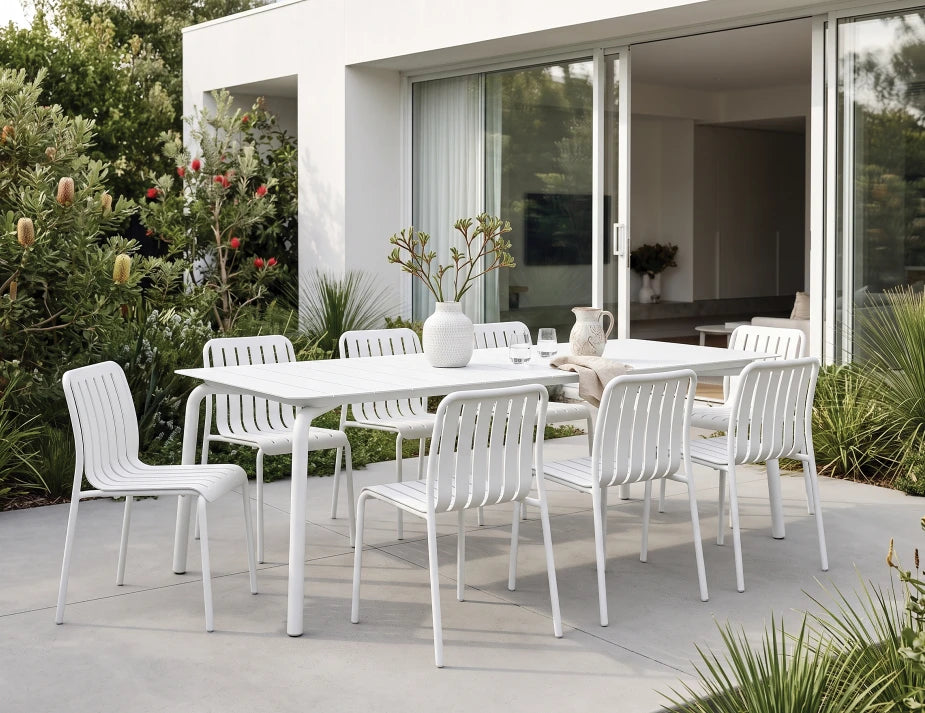 Roku Dining Table 220cm - Outdoor - White
