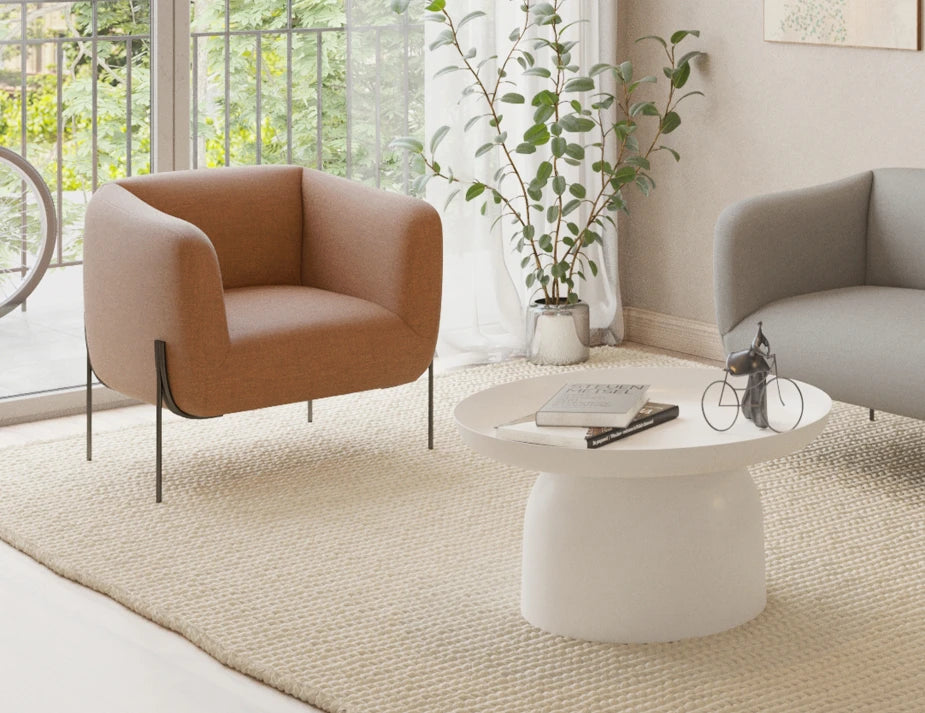 Belle Lounge Chair - Terracotta Rust