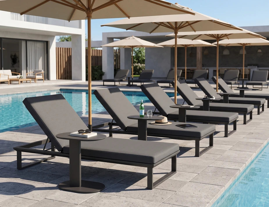 Deck Side Table - Outdoor - Charcoal