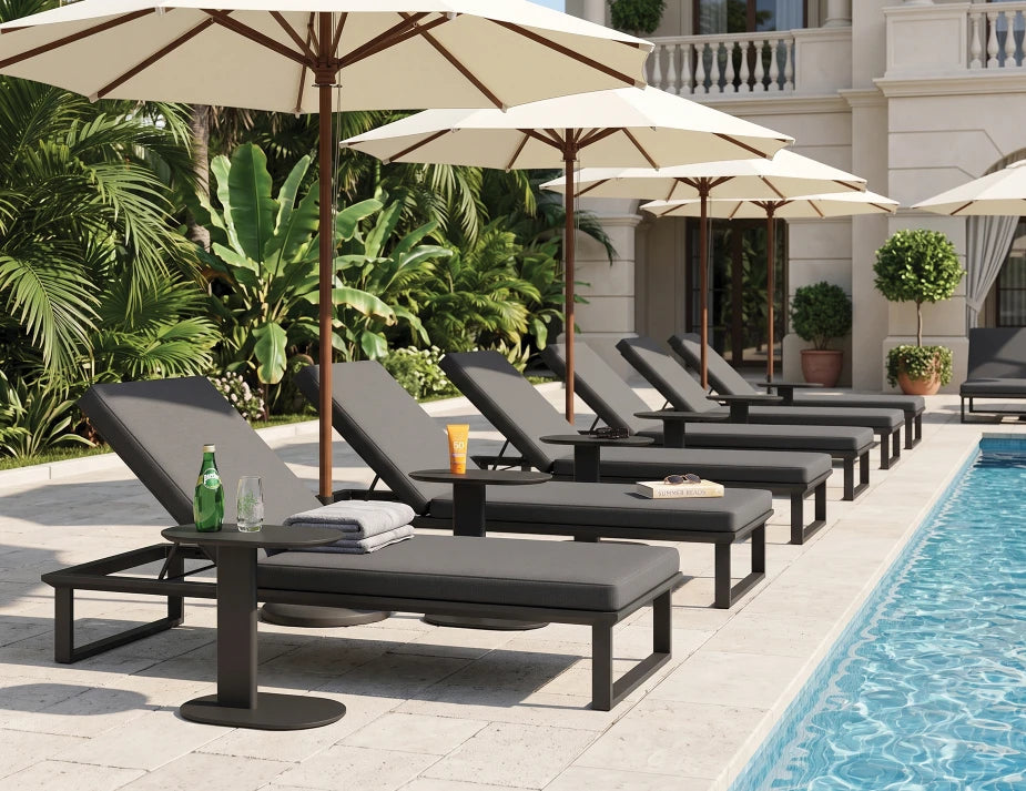 Deck Side Table - Outdoor - Charcoal