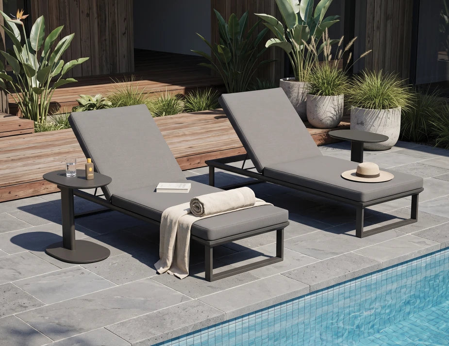 Deck Side Table - Outdoor - Charcoal