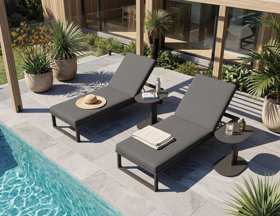 Serra Sun Lounge - Charcoal