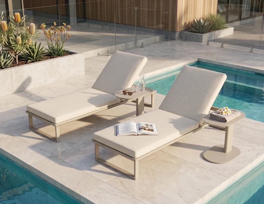 Deck Side Table - Outdoor - Latte