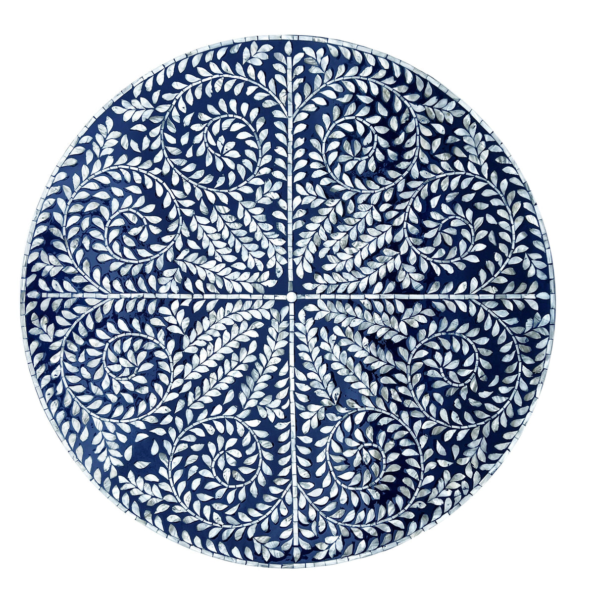 Severin Dark Blue Mother of Pearl Coffee Table 90cm