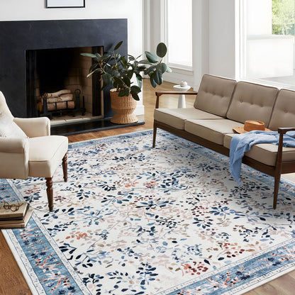 Sherry Vine Washable Rug - Multi & Ivory